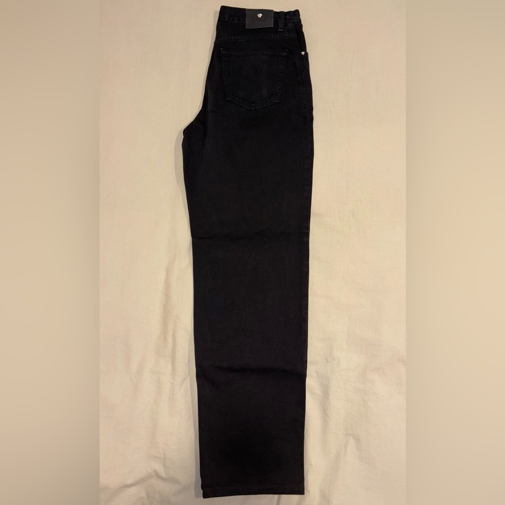 Black regular fit Versace jeans.